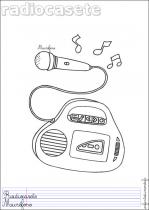 coloriage-radio-cassette-1